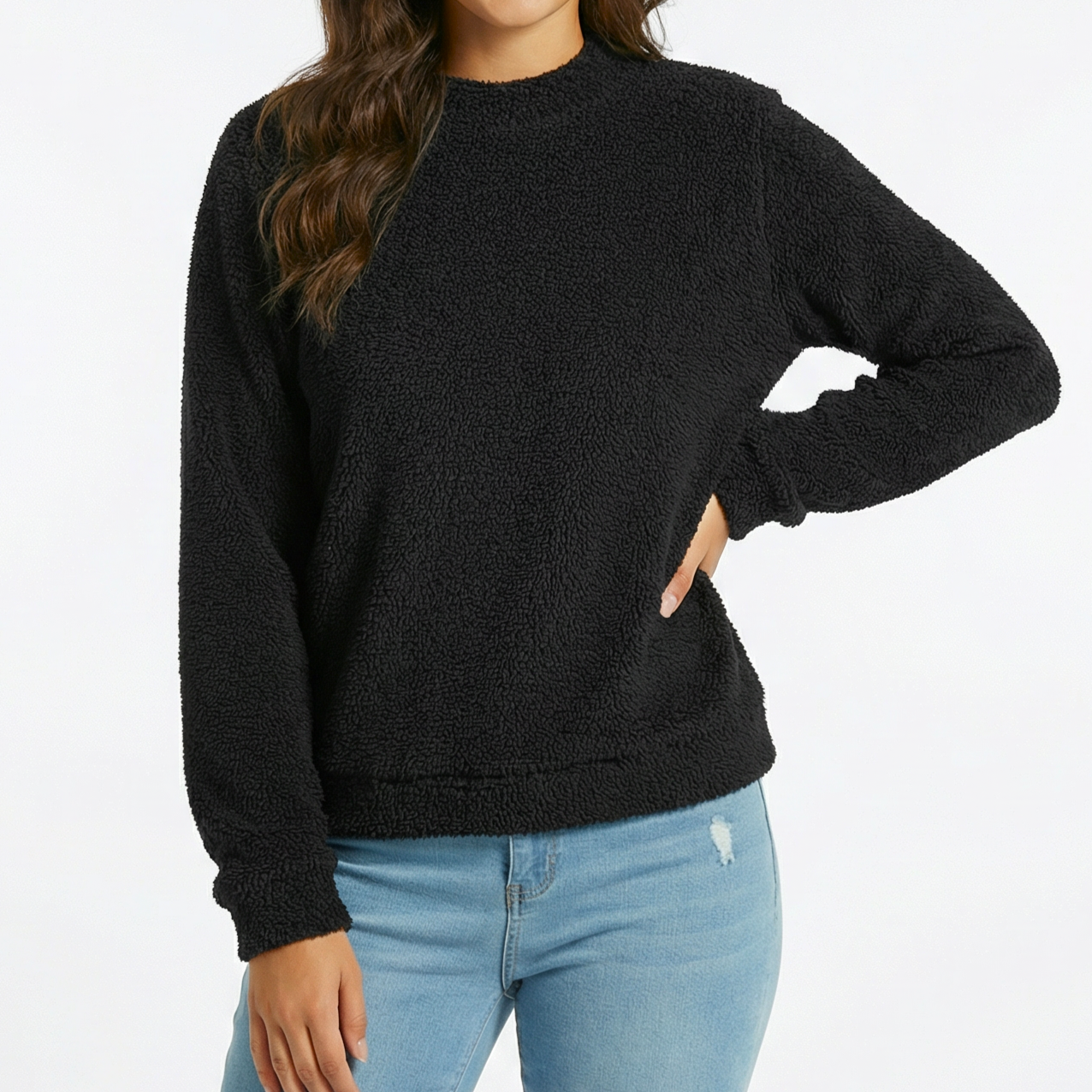 Oboustranná sametová fleecová mikina