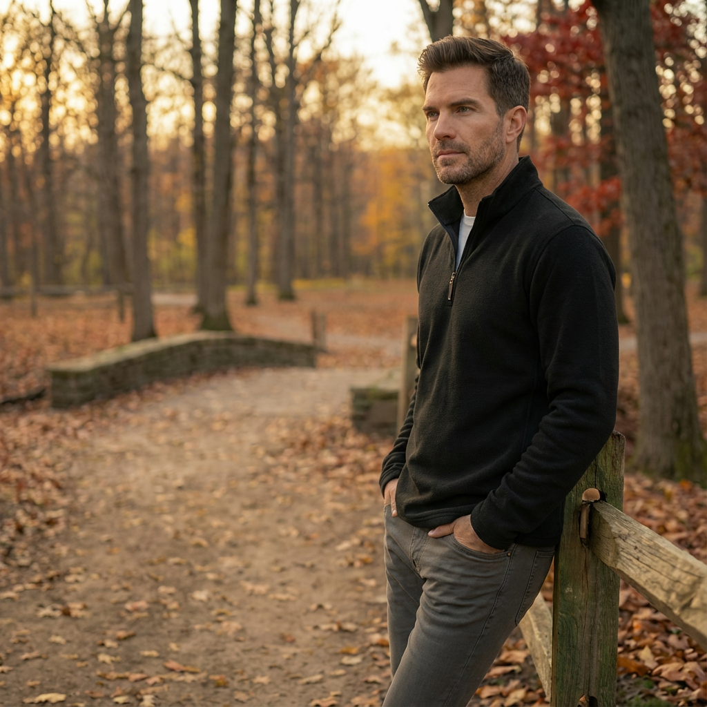 Mikina z fleecu s krátkým zipem