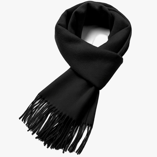 Pánská jednobarevná zimní šála