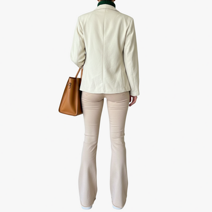 Džíny s vysokým pasem a zvonovými rozšířenými nohavicemi (High Waisted Bell Bottom Flare Jeans)