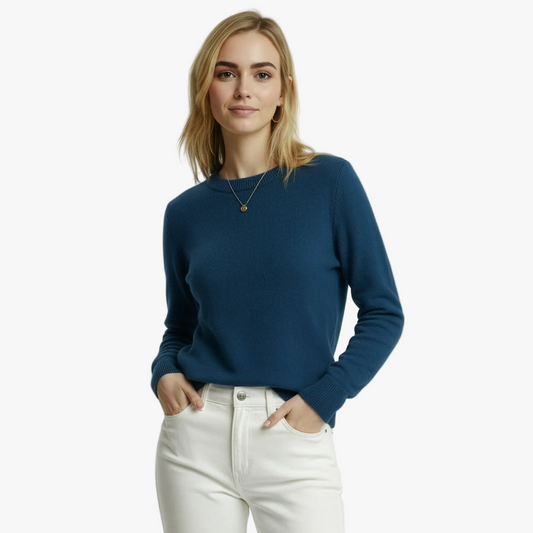 Pletený kašmírový svetr