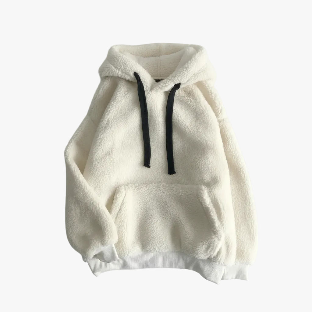 Mikina vlněná s kapucí