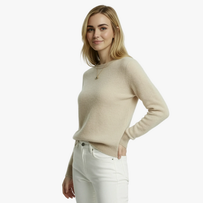 Pletený kašmírový svetr