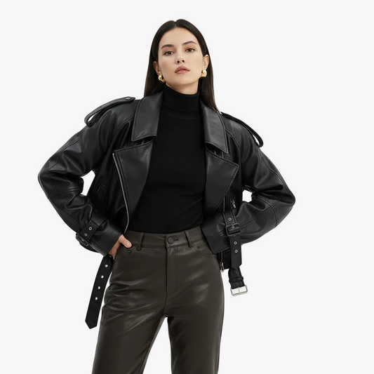 Matná kožená bunda