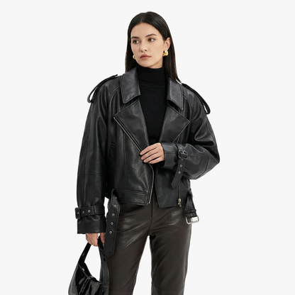 Matná kožená bunda