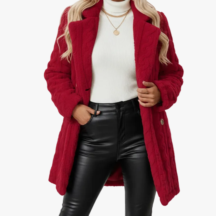 Dámský kabát s dlouhým rukávem