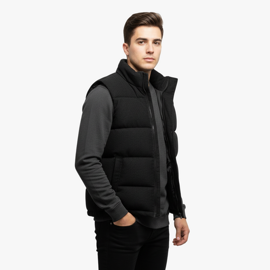 Pánská vesta v retro volnočasovém stylu pro podzim a zimu