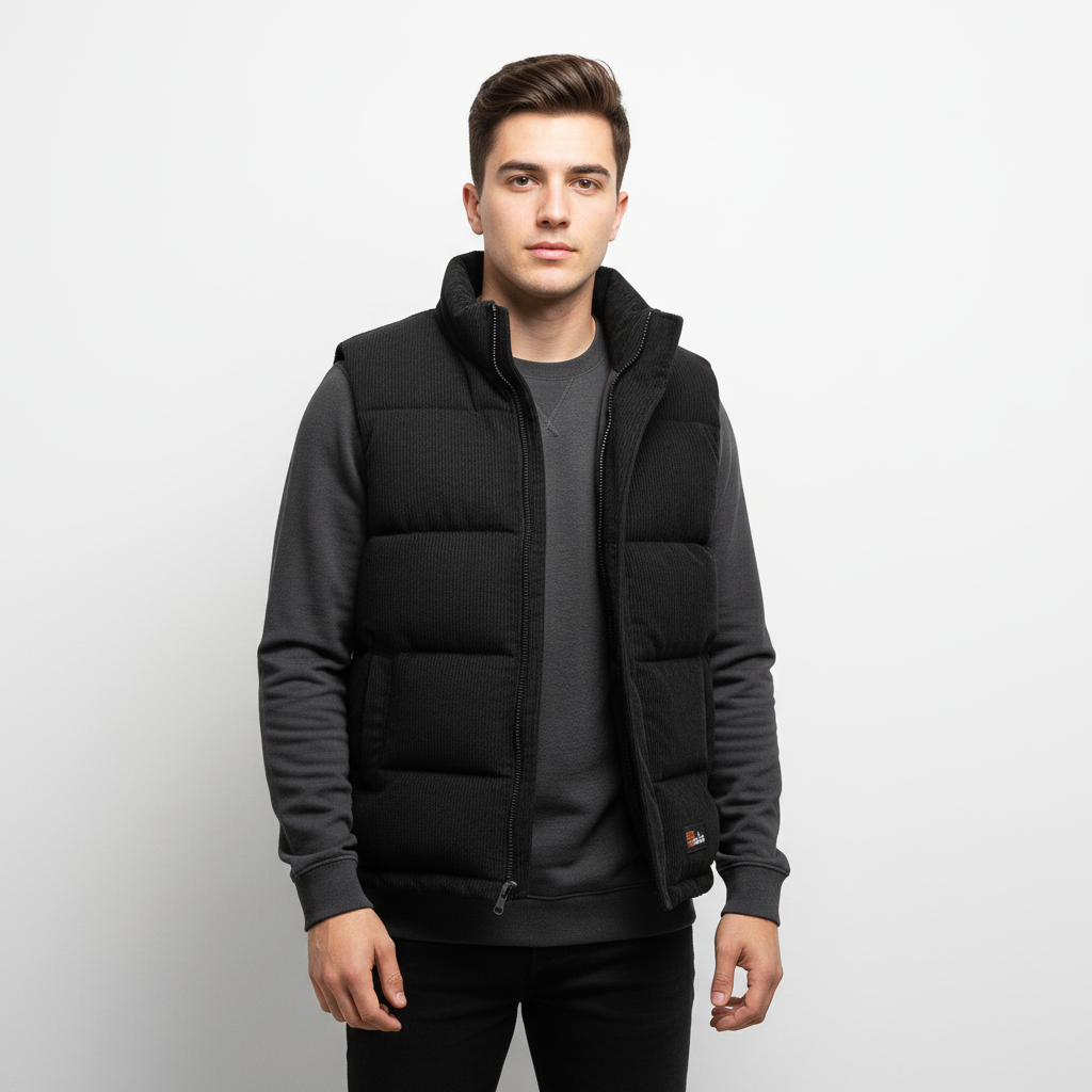 Pánská vesta v retro volnočasovém stylu pro podzim a zimu