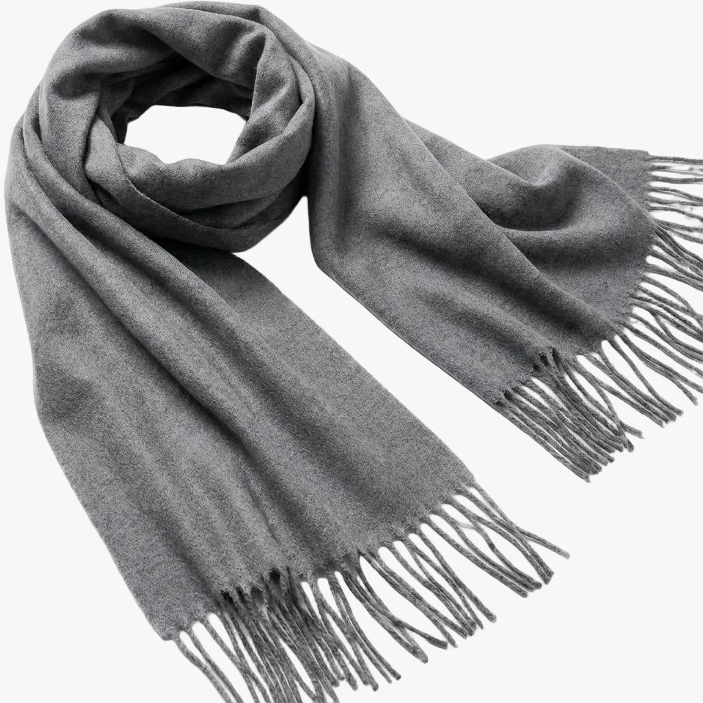 Pánská jednobarevná zimní šála