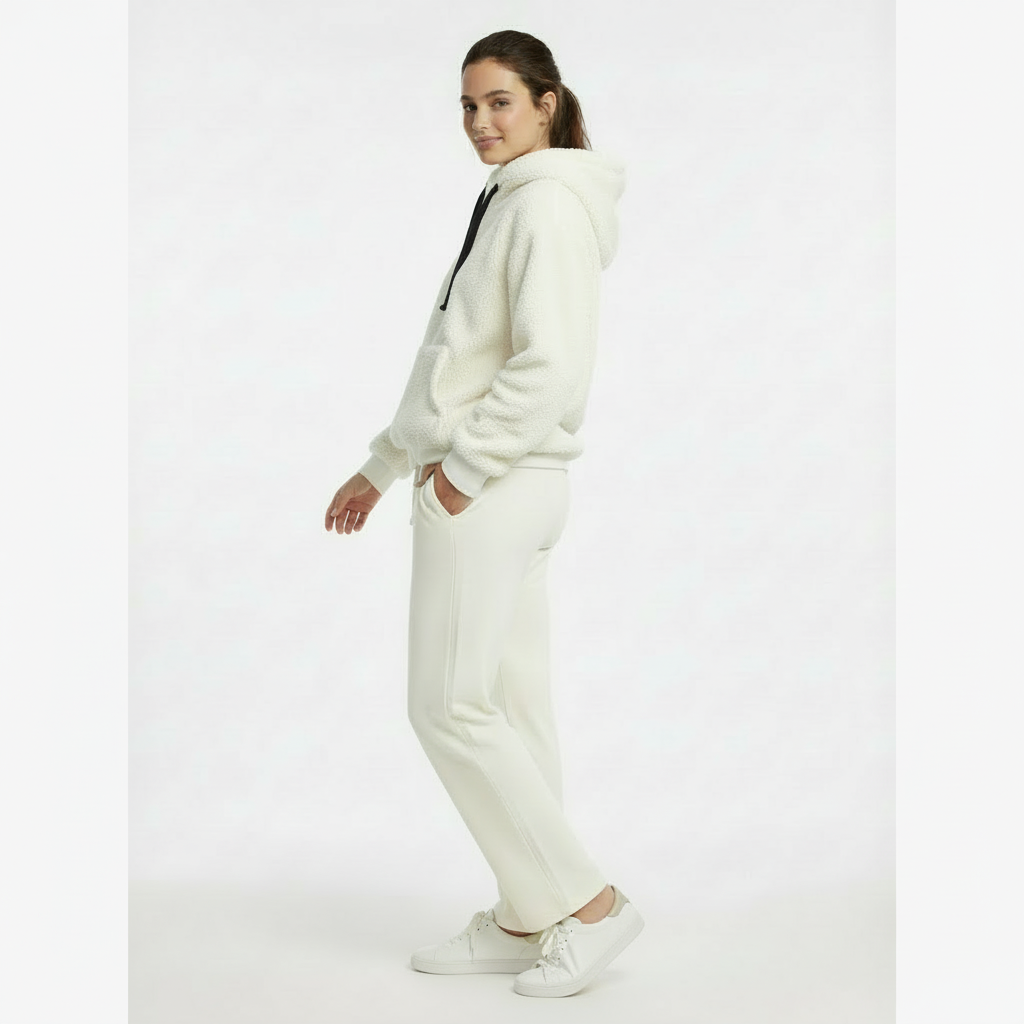 Mikina vlněná s kapucí