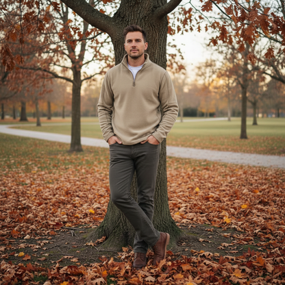 Mikina z fleecu s krátkým zipem