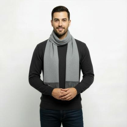 Pánská jednobarevná zimní šála