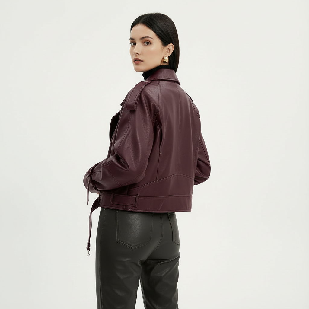 Matná kožená bunda